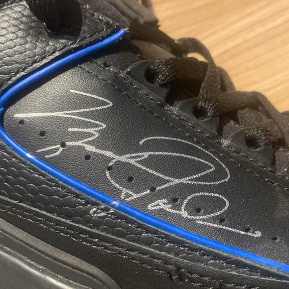 Jordan 2 Off-White Black blue low - Brand new - 10.5 - Picture 7 of 13